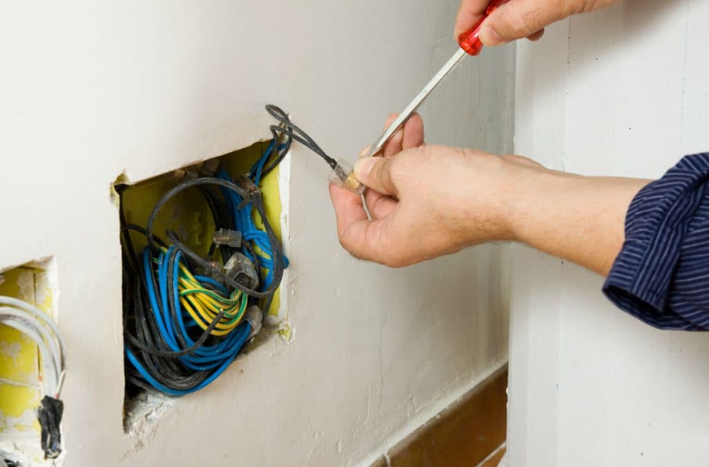 Professional electrical wiring work