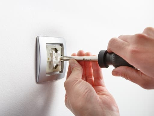 Power point and switch installation