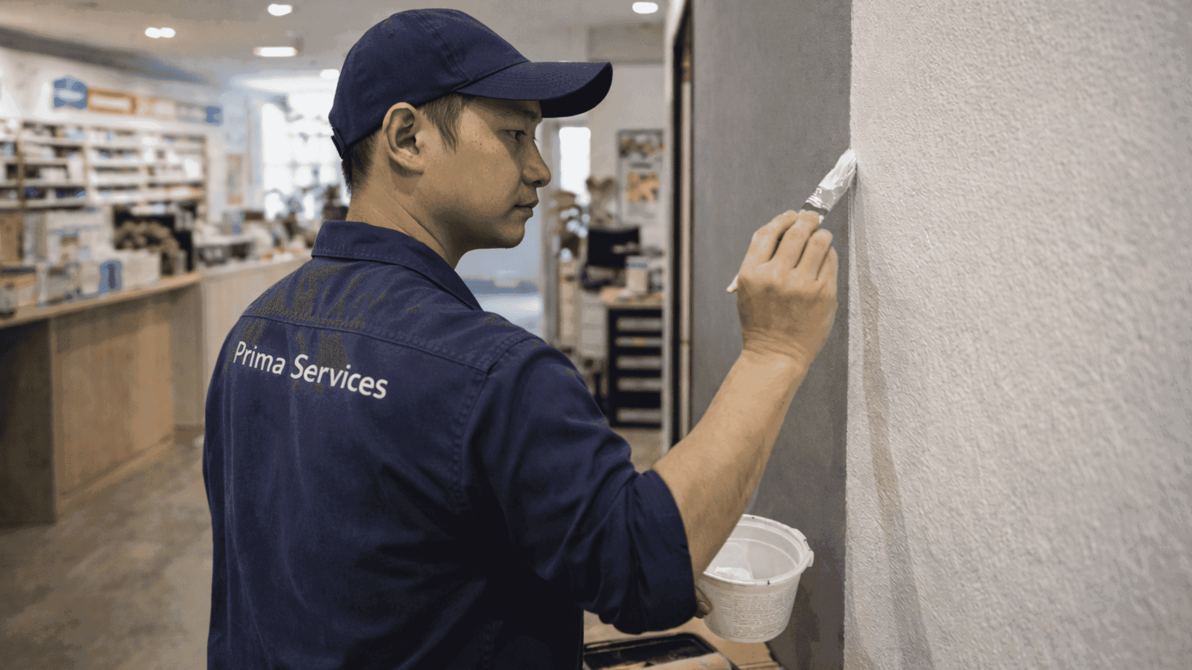 Professional painting touch-up and wall repair services in Singapore