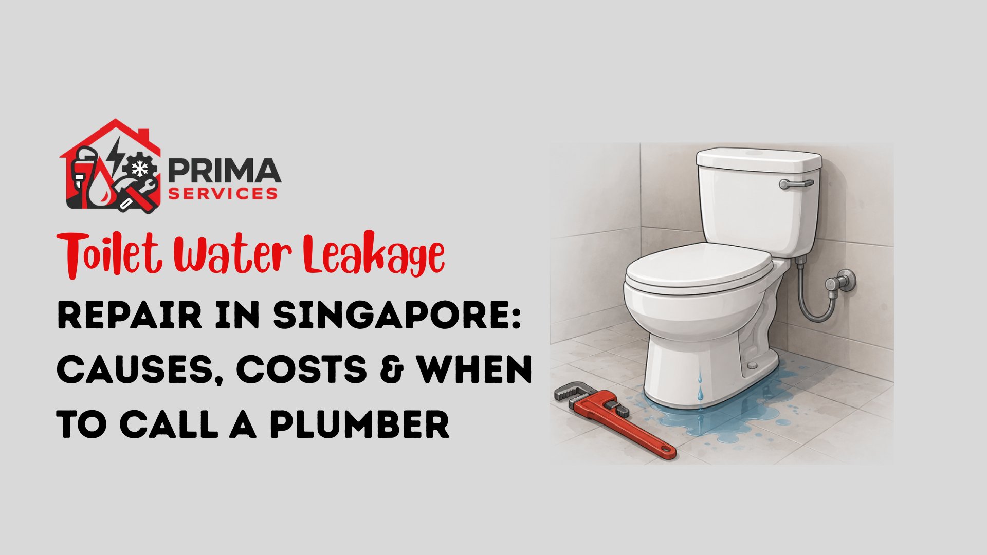 Toilet Water Leakage Repair in Singapore: Causes, Costs & When to Call a Plumber