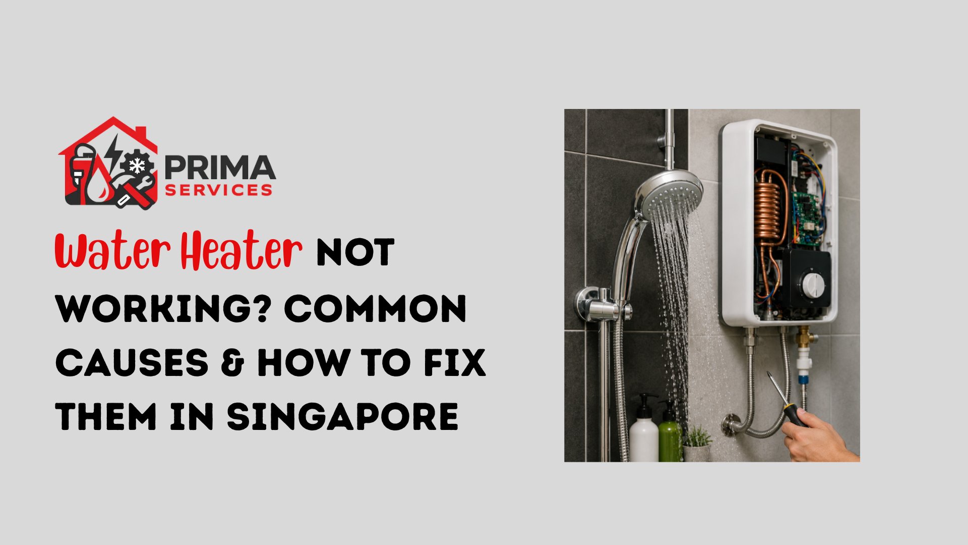 Water Heater Not Working? Common Causes & How to Fix Them in Singapore