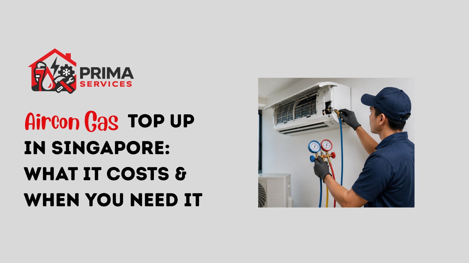 Aircon Gas Top Up in Singapore: What It Costs & When You Need It