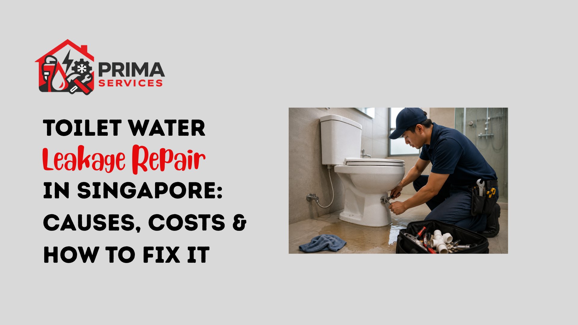 Toilet Water Leakage Repair in Singapore: Causes, Costs & How to Fix It