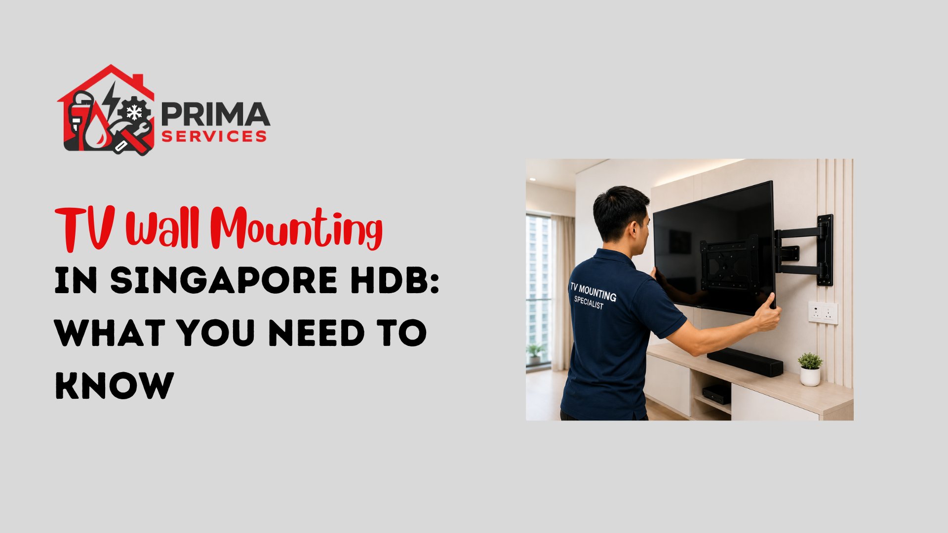 TV Wall Mounting in Singapore HDB: What You Need to Know